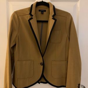 Lands’ End camel/navy blazer